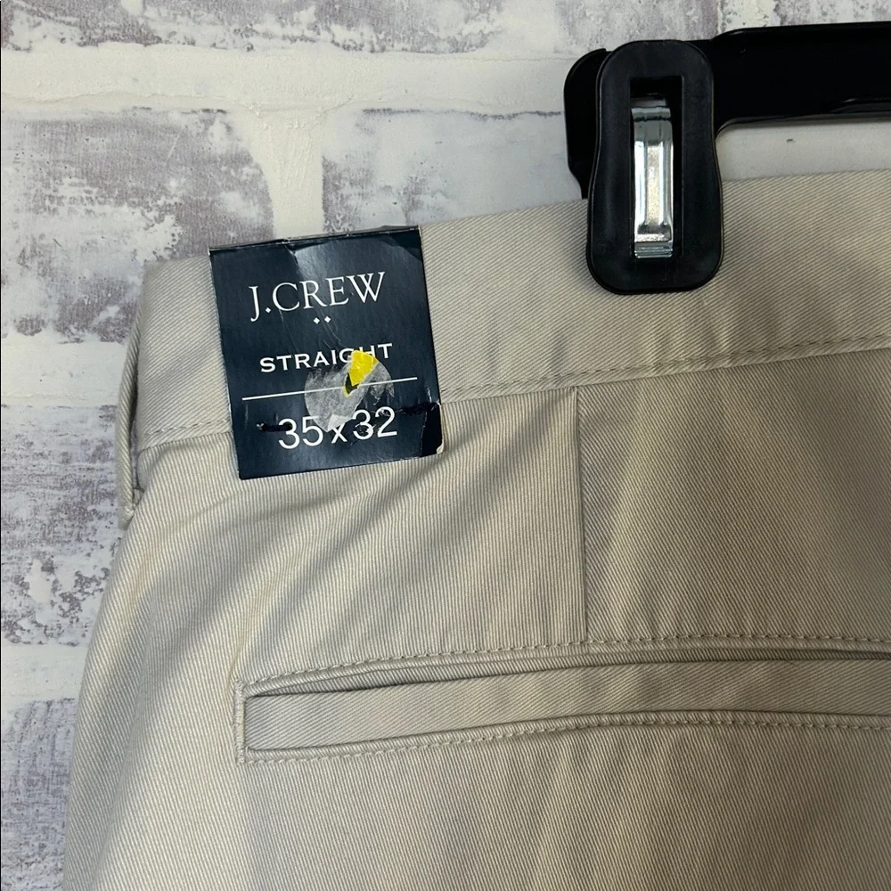 J. Crew Factory Men’s 35 X 32 Straight-Fit Original Chino Pant Khaki New Career